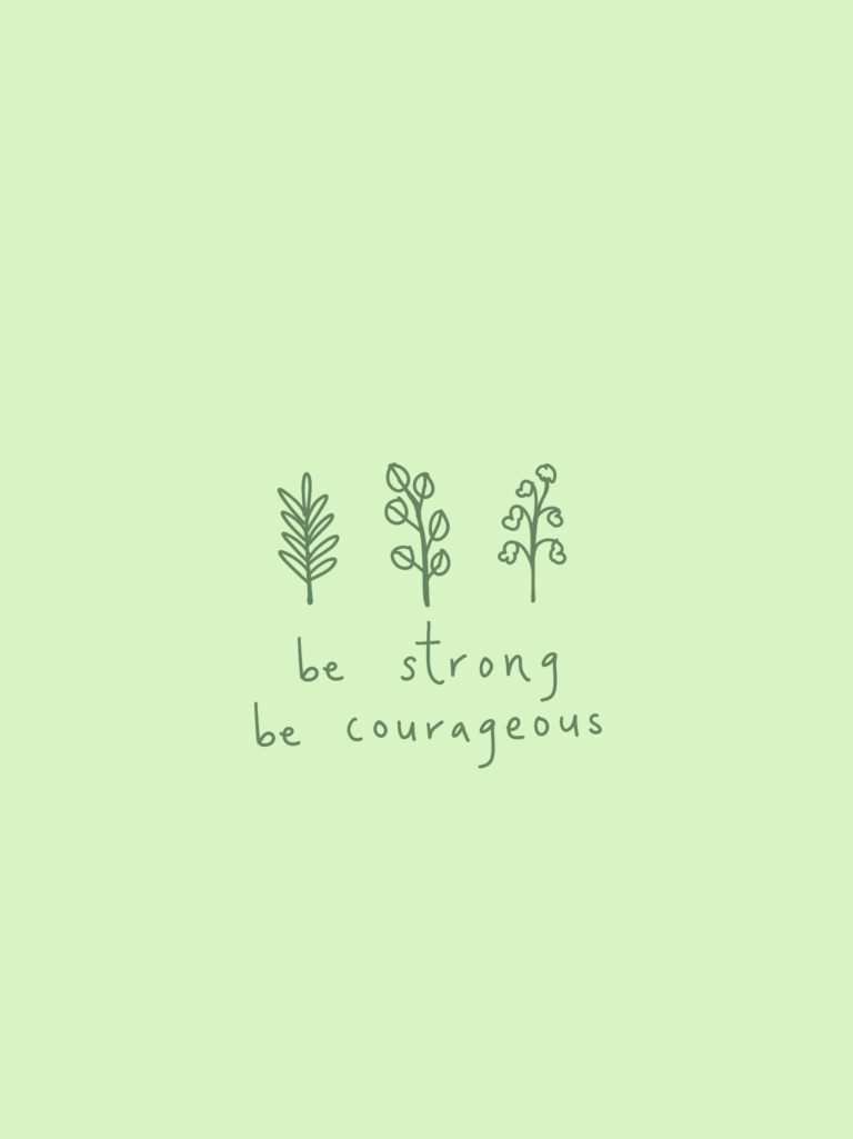 Be Strong and Courageous Wallpaper