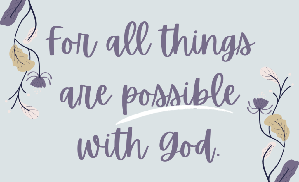 Mark 10:27