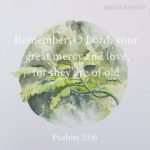 Psalms 25:6