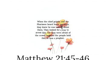 Matthew 21:45-46